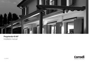 Corradi Pergotenda 45 Installation Manual