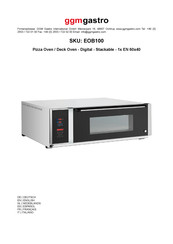 GGM gastro EOB100 Quick Start Manual