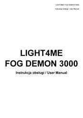 Light4Me FOG DEMON 3000 User Manual