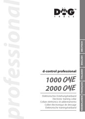 Dog trace d-control professional 2000 ONE Manual