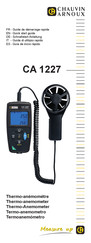 Chauvin Arnoux C.A 1227 Quick Start Manual