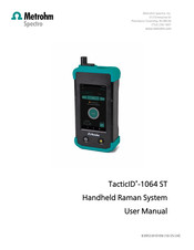 Metrohm Spectro TacticID-1064 ST User Manual