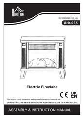 HOMCOM 820-065 Assembly & Instruction Manual