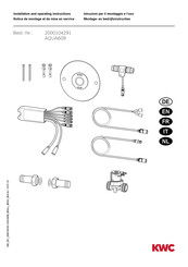 KWC AQUA609 Installation And Operating Instructions Manual