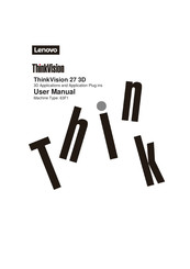 Lenovo ThinkVision 27 3D User Manual
