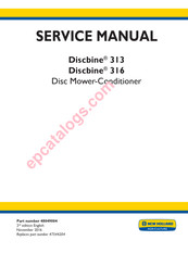 New Holland Discbine 313 Service Manual