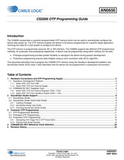 Cirrus Logic CS2600 Programming Manual