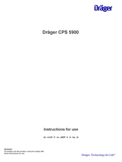 Dräger CPS 5900 Instructions For Use Manual