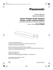 Panasonic SC-HTB200 Owner's Manual