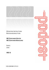 THERMOCOAX isopad IIBC-G Series Operating Instructions Manual