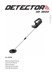 Detector HD 3500 Instruction Manual