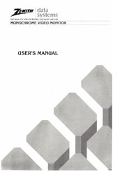Zenith Data Systems ZVM-1230-A User Manual