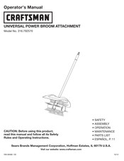 Craftsman 316.792570 Operator's Manual