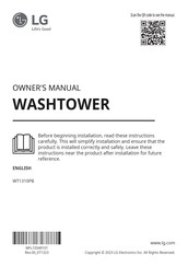 LG WT1310PB Owner's Manual