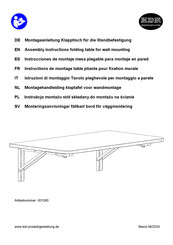 KDR 001090 Assembly Instructions Manual