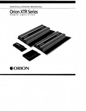 Orion XTR BIQ Installation Manual