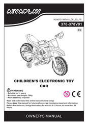 Aiyaplay 370-378V91 Owner's Manual