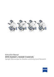 Zeiss Axiolab 5 materials Instruction Manual