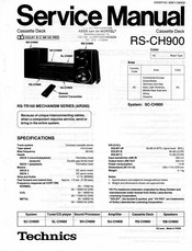 Technics RS-CH900 Service Manual