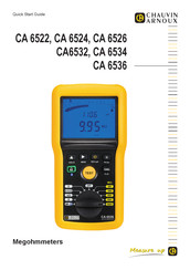Chauvin Arnoux C.A 6536 Quick Start Manual