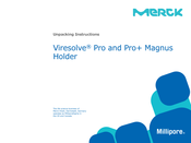 Merck Millipore Viresolve Pro Unpacking Instructions