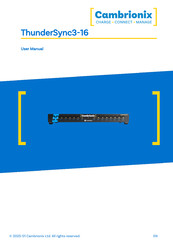 CAMBRIONIX ThunderSync 3-16 User Manual