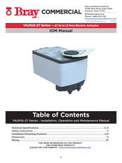 Bray VAS24-27-T-A Iom Manual