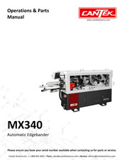 Cantek MX340 Operations & Parts Manual
