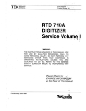 Tektronix RTD 710A Service Manual