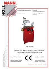 HOLZMANN MASCHINEN UWS 320 User Manual