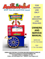 I.C.E ANIMALAND Owner's And Service Manual