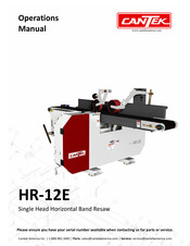 Cantek HR-12E Operation Manual