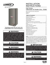Lennox Elite CBK47UHET-042 Installation Instructions Manual