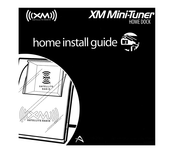 Audiovox XM Mini-Tuner Home Dock Install Manual