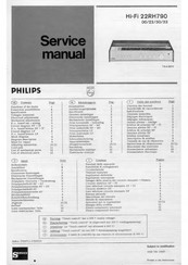 Philips 22RH790/22 Service Manual