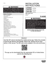 Lennox Xion LHX092 Installation Instructions Manual