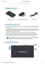 Ubiquiti ER-X-SFP Quick Start Manual