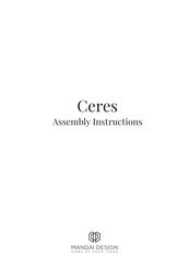 MANDAI DESIGN Ceres Assembly Instructions Manual