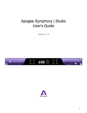 Apogee Symphony Studio 8x8 User Manual