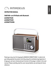 amadeus ACORNETTO2WN Instruction Manual