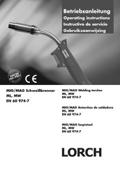 Lorch ML Series Operating Instructions Manual