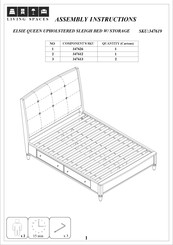 Living Spaces ELSIE 347619 Assembly Instructions Manual
