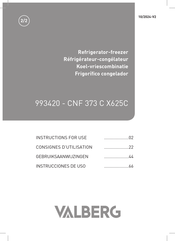 VALBERG CNF 378 C X625C Instructions For Use Manual