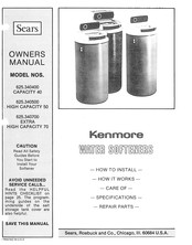 Sears Kenmore 625.340700 Owner's Manual
