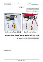 Beta HE800 User And Maintenance Manual