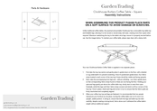 Garden Trading Clockhouse Butlers Coffee Table Assembly Instructions