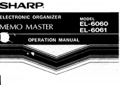 Sharp EL-6060 Operation Manual