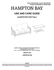 HAMPTON BAY WINDSOR A209072920 Use And Care Manual
