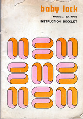Baby Lock EA-605 Instruction Booklet