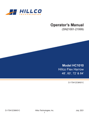 Hillco HC1010 Operator's Manual